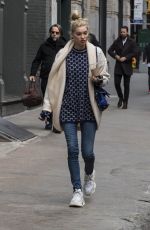 ELSA HOSK Leaves Her Apartment in New York 03/27/2018