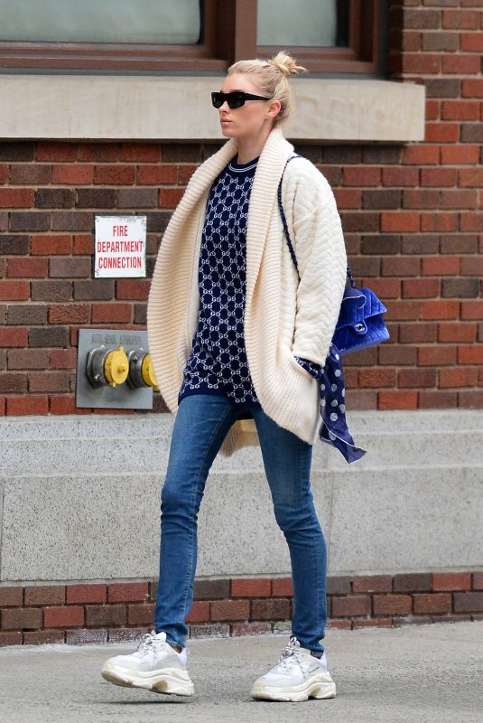 ELSA HOSK Out in New York 03/28/2018