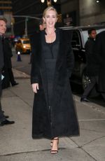 EMILY BLUNT Arrives at Late Show with Stephen Colbert in New York 03/29/2018