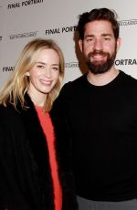 EMILY BLUNT at Final Portrait Screening at Guggenheim Museim in New York 03/22/2018