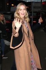 EMILY BLUNT Out in New York 03/29/2018