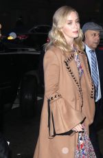 EMILY BLUNT Out in New York 03/29/2018