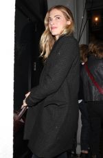 EMILY WICKERSHAM Out for Dinner at Craig