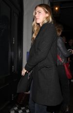 EMILY WICKERSHAM Out for Dinner at Craig