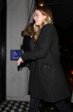 EMILY WICKERSHAM Out for Dinner at Craig