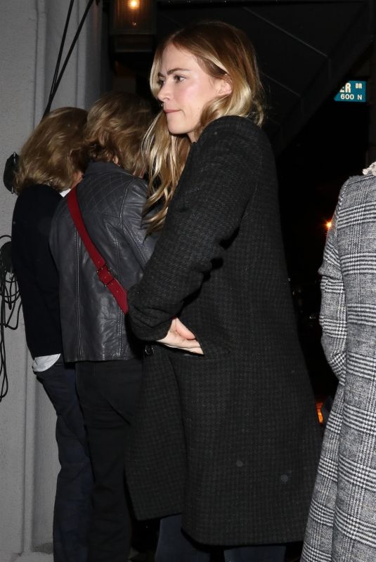 EMILY WICKERSHAM Out for Dinner at Craig