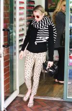 EMMA ROBERTS at a Spa Treatment at Beverly Hills Nail Design 03/04/2018