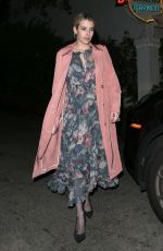 EMMA ROBERTS Out for Dinner at Chateau Marmont in West Hollywood 03/21/2018