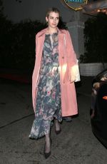 EMMA ROBERTS Out for Dinner at Chateau Marmont in West Hollywood 03/21/2018