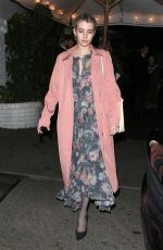 EMMA ROBERTS Out for Dinner at Chateau Marmont in West Hollywood 03/21/2018