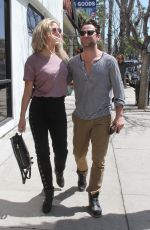 EMMA SLATER and Sasha Farber Out in Studio City 03/30/2018