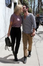 EMMA SLATER and Sasha Farber Out in Studio City 03/30/2018