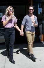 EMMA SLATER and Sasha Farber Out in Studio City 03/30/2018