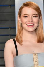 EMMA STONE at 2018 Vanity Fair Oscar Party in Beverly Hills 03/04/2018
