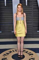 EMMA STONE at 2018 Vanity Fair Oscar Party in Beverly Hills 03/04/2018