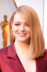 EMMA STONE at 90th Annual Academy Awards in Hollywood 03/04/2018