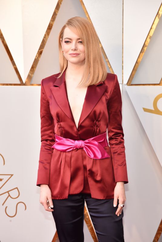 EMMA STONE at 90th Annual Academy Awards in Hollywood 03/04/2018