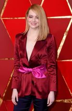 EMMA STONE at 90th Annual Academy Awards in Hollywood 03/04/2018