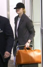 EMMA STONE at Heathrow Airport in London 03/26/2018