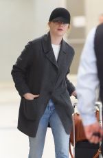 EMMA STONE at JFK Airport in New York 03/26/2018