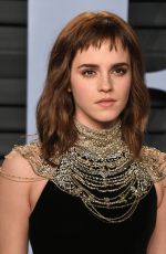 EMMA WATSON at 2018 Vanity Fair Oscar Party in Beverly Hills 03/04/2018