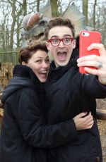 EMMA WILLIS and EMMA BUNTON at Lauch of World of Dinosaurs at Paradise Wildlife Park in Broxbourne 03/24/2018