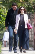 EMMY ROSSUM and Sam Esmail Out in Los Angeles 03/18/2018
