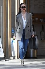 EMMY ROSSUM at a Pressed Juicery in Beverly Hills 03/08/2018