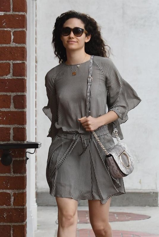 EMMY ROSSUM Leaves a Medical Building in Beverly Hills 03/19/2018