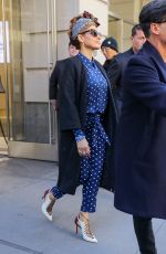 EVA MENDES Out and About in New York 03/19/2018