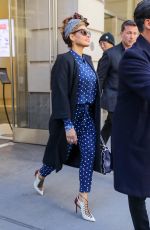 EVA MENDES Out and About in New York 03/19/2018