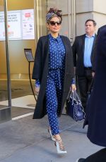 EVA MENDES Out and About in New York 03/19/2018
