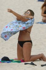 FIONA FALKINER and LARA CREBER in Bikinis at Coogee Beach in Sydney 03/08/2018