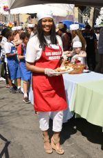 GARCELLE BEAUVAIS at Los Angeles Mission Easter Celebration 03/30/2018