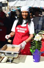 GARCELLE BEAUVAIS at Los Angeles Mission Easter Celebration 03/30/2018