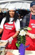 GARCELLE BEAUVAIS at Los Angeles Mission Easter Celebration 03/30/2018