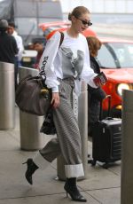 GIGI HADID at JFK Airpor in New York 03/29/2018