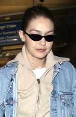 GIGI HADID at LAX Airport in Los Angeles 03/26/2018