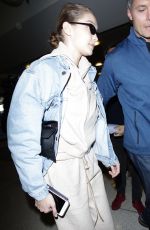 GIGI HADID at LAX Airport in Los Angeles 03/26/2018
