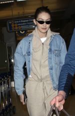 GIGI HADID at LAX Airport in Los Angeles 03/26/2018