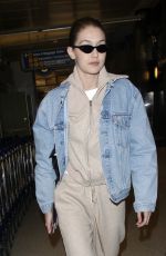 GIGI HADID at LAX Airport in Los Angeles 03/26/2018