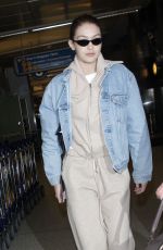 GIGI HADID at LAX Airport in Los Angeles 03/26/2018