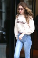 GIGI HADID Leaves Her Apartment in New York 03/20/2018