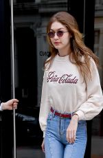 GIGI HADID Leaves Her Apartment in New York 03/20/2018