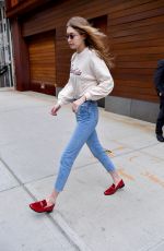 GIGI HADID Leaves Her Apartment in New York 03/20/2018