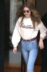 GIGI HADID Leaves Her Apartment in New York 03/20/2018