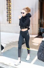 GIGI HADID Leaves Her Home in New York 03/09/2018