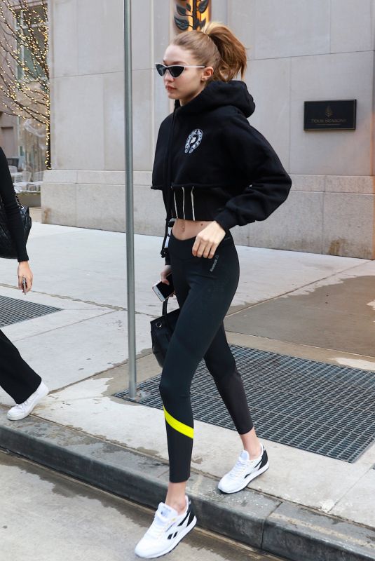 GIGI HADID Leaves Her Home in New York 03/09/2018