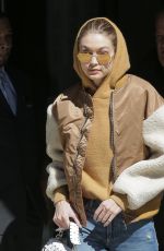 GIGI HADID Leaves Her Home in New York 03/19/2018