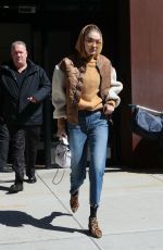 GIGI HADID Leaves Her Home in New York 03/19/2018